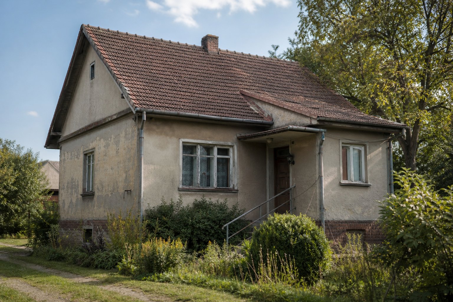 Oddłużanie nieruchomości — jak wyjść z długów i uniknąć komornika - Starszy dom wymagający remontu